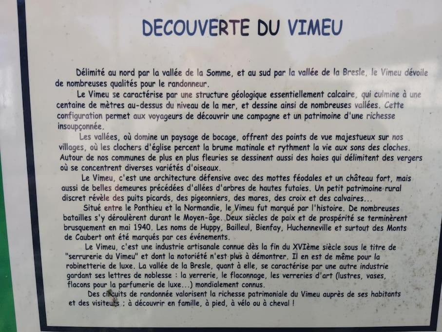 Gite Au Ptit Canin Moyenneville  Kültér fotó